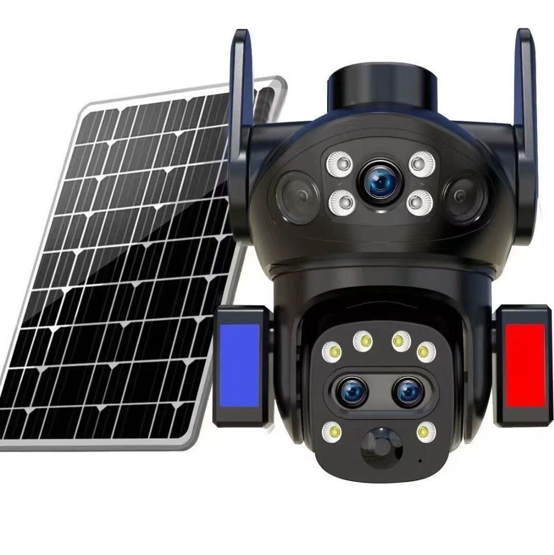 4G outdoor solar camera V380 10x zoom SolarCamera8MP high-definition night vision pic 2