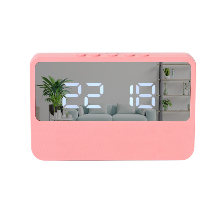 Simple LED electronic alarm clock, student plug-in dual-purpose small alarm clock, digital clock, temperature clock pic 8