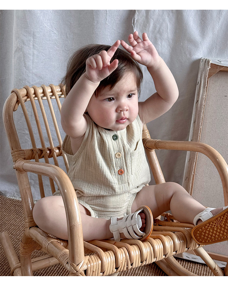 Summer baby wraparound for boys and girls, pure cotton Class a summer breathable triangular hatchcoat for newborns pic 14