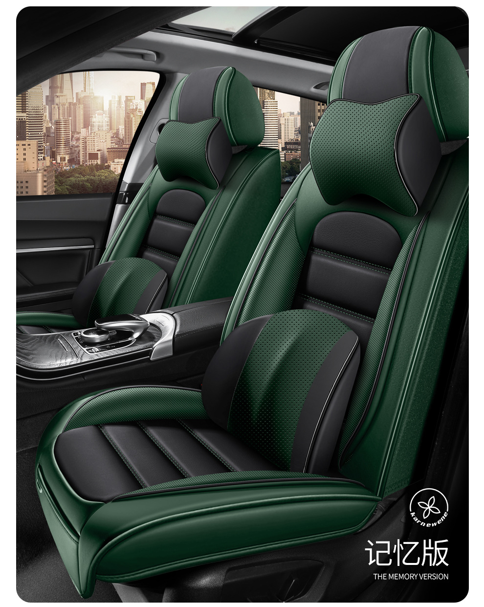 跨境亚马逊全包围全皮四季汽车坐垫夏季座椅套纳帕软皮通用款坐垫详情44