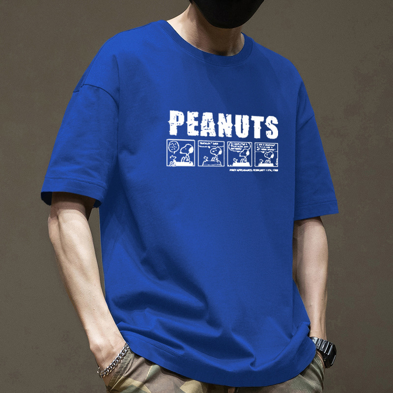 Pound 100% algodón camiseta de manga corta para hombres diseño de verano sentido transpirable cómodo ins moda para chicos holgada para hombres pic 17