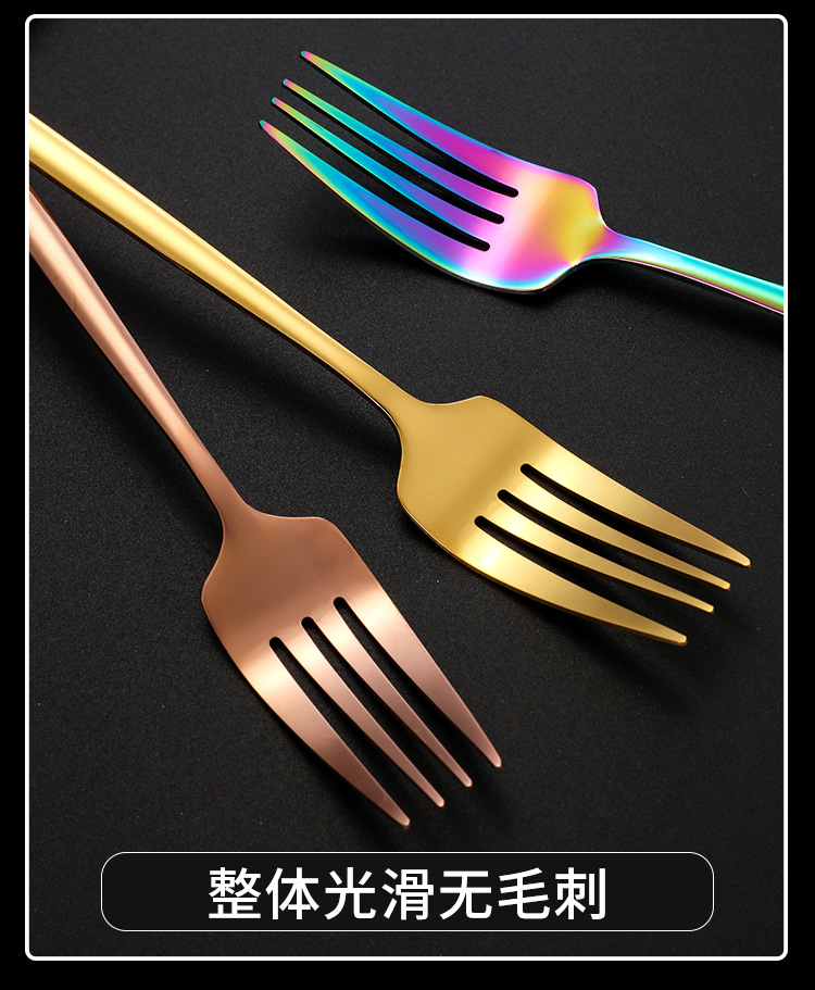 跨境不锈钢葡萄牙餐具刀叉勺四件套酒店西餐具牛排刀叉便携套装详情12