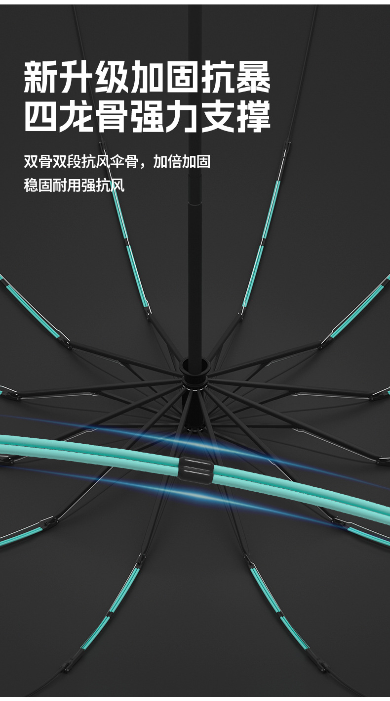 小米雨伞自动反向超大防晒防紫外线晴雨两用折叠伞遮阳批发广告伞详情12