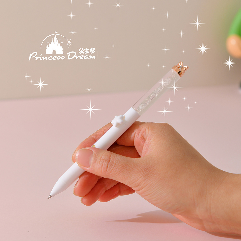 Dreamy butterfly-shaped transparent water drop pen, flower pen, beaded pen, beautiful advertising pen, DIY beaded pen pic 20