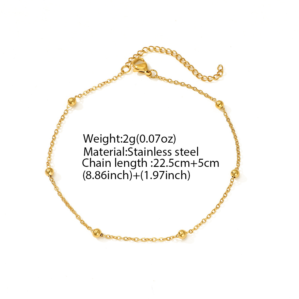 欧美 异域风情复古时尚多层流苏足饰女 金属链条脚背链宫廷风脚链详情1