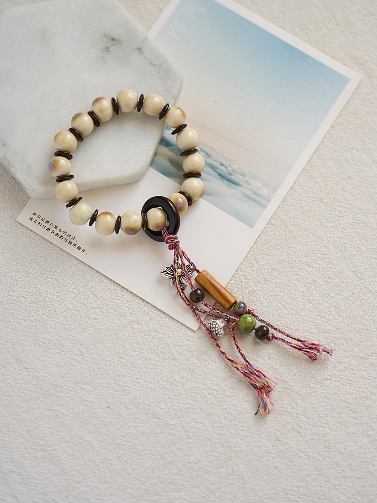 景德镇陶瓷手串饰品批发百搭高级感礼物新中式藏风串珠手链国风女详情2