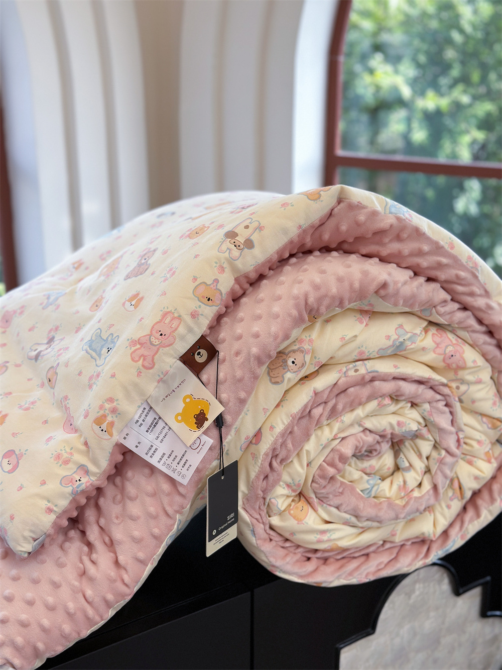 13372 All-cotton cartoon small floral print spring and autumn quilt soothing, bean quilt warm and fleece winter quilt core pic 24