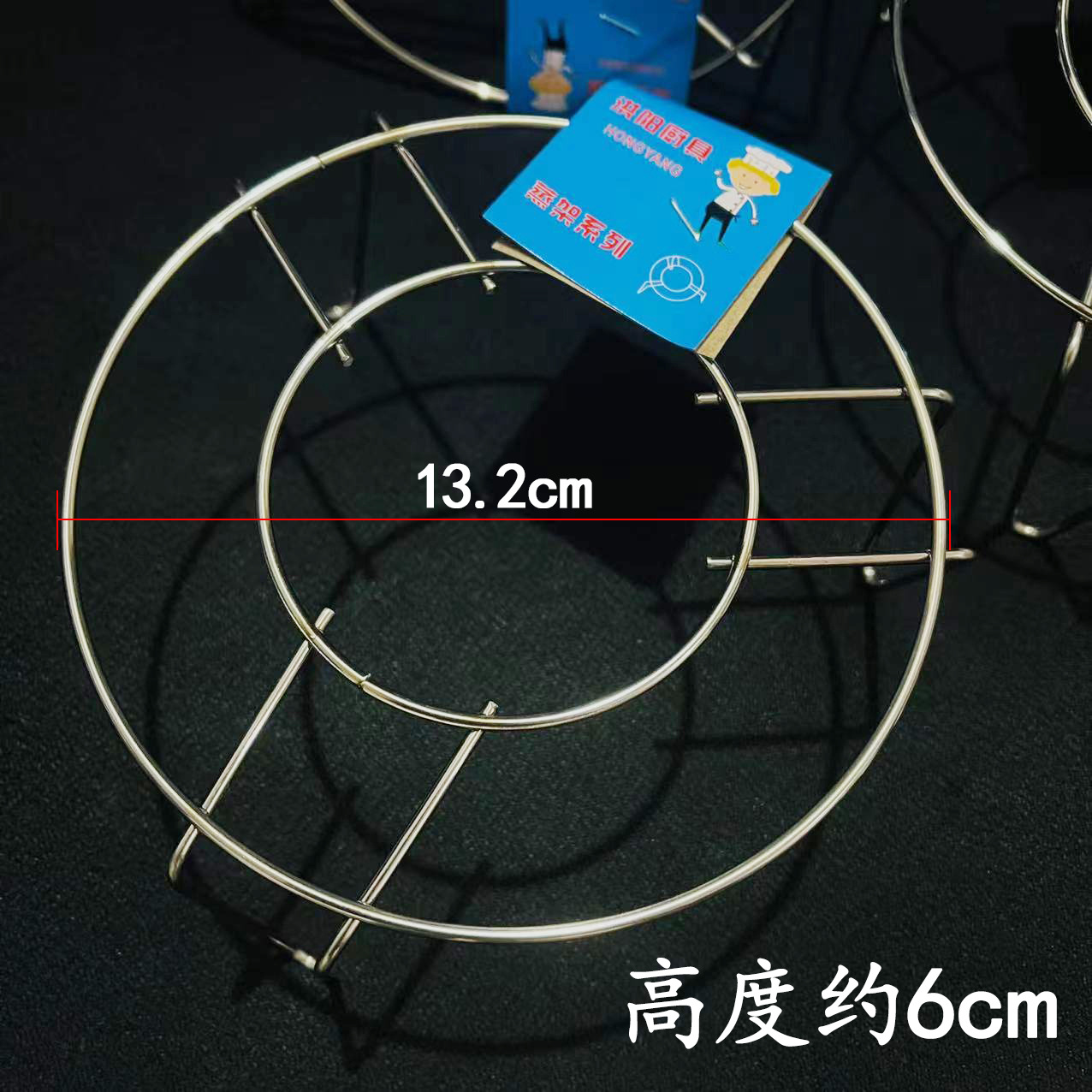 【 Zone 2-12 】14#[Stainless Steel] Steamer rack 10/ bundle 600/ box 14# Stainless Steel Multi-functional Household Kitchen Steamer rack Household high-legged water steam rack Triangular rack 2 yuan supply pic 1