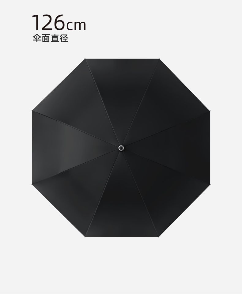 厂家批发长柄商务双人加大晴雨两用遮阳防紫外线广告礼品直杆雨伞详情5
