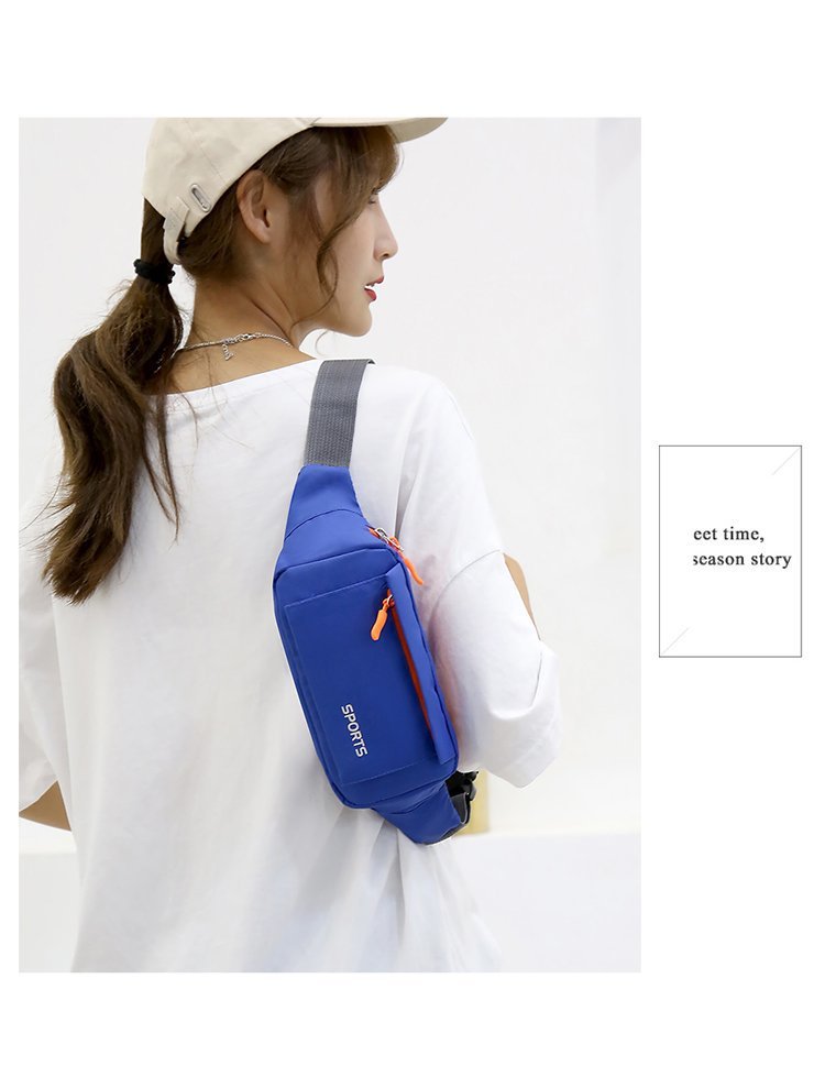 印字定LOGO腰包 休闲胸包运动手机零钱旅行骑行跑步健身收纳小包详情20