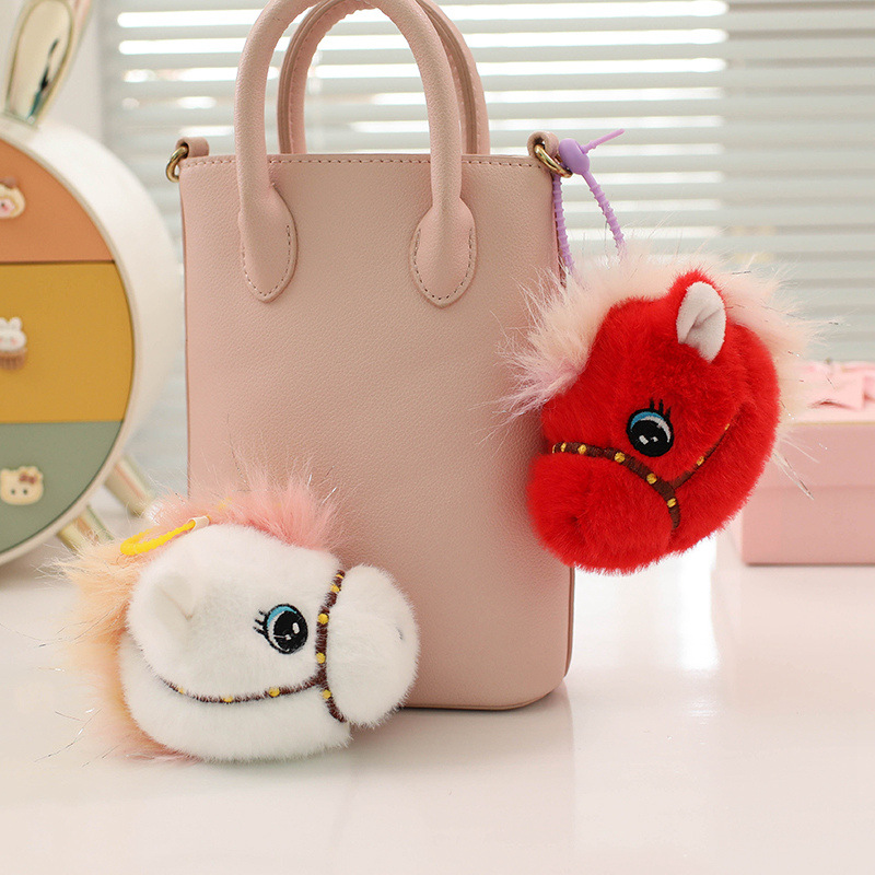 马年吉祥物国潮毛绒玩具仿真小马驹可旋转头部站姿生肖玩偶新年礼物详情6