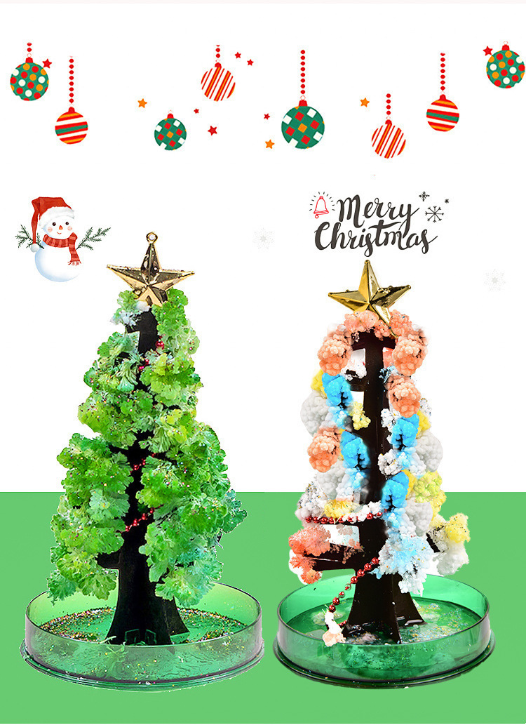 纸树开花圣诞树神奇浇水生长创意魔法结晶树diy手工科教实验玩具详情10