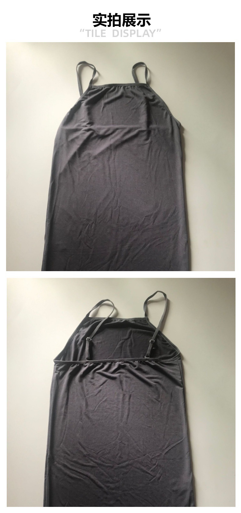 外贸春夏女紧身连衣裙 欧美夜店包臀裙性感吊带裙 户外沙滩连衣裙详情13