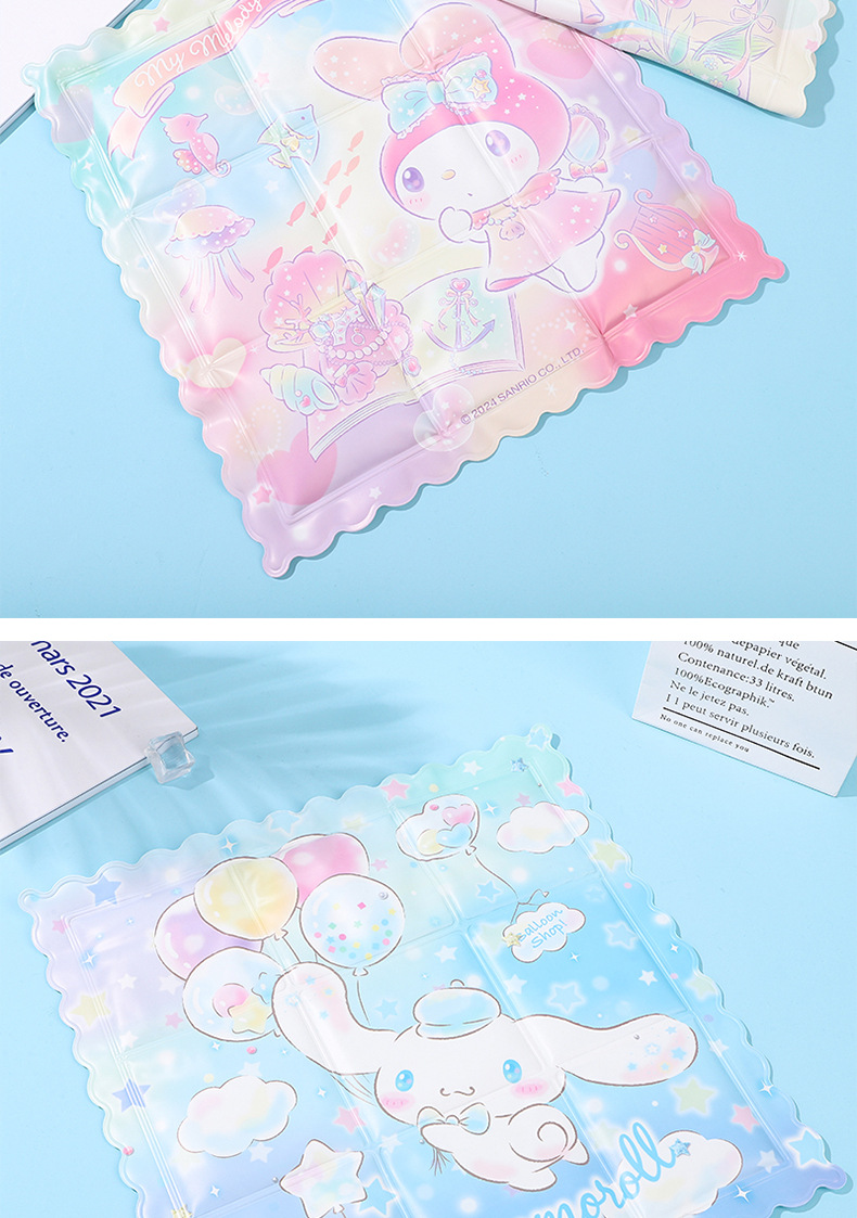 三丽鸥正版授权冰垫办公椅座垫水垫学生女夏季卡通可爱九宫格冰垫详情12