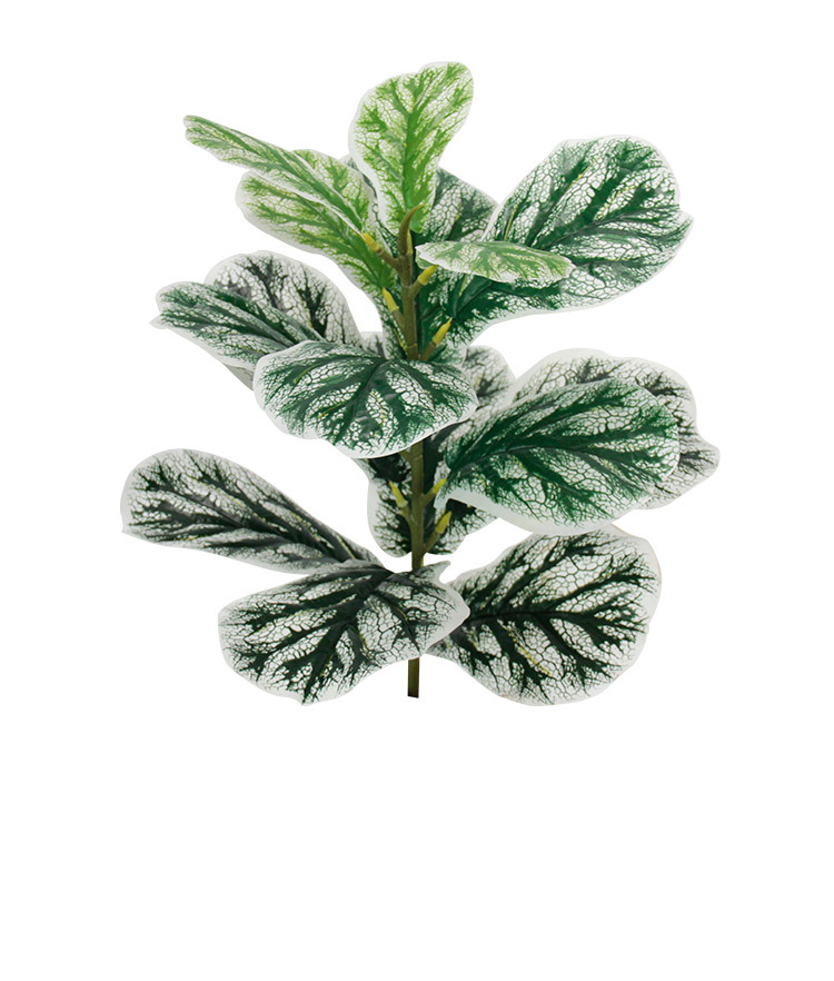 Simulated green plants, magnolia branches, black diamond rubber trees, Ficus lyrata, green decoration, garden landscaping, living room table ornaments pic 12