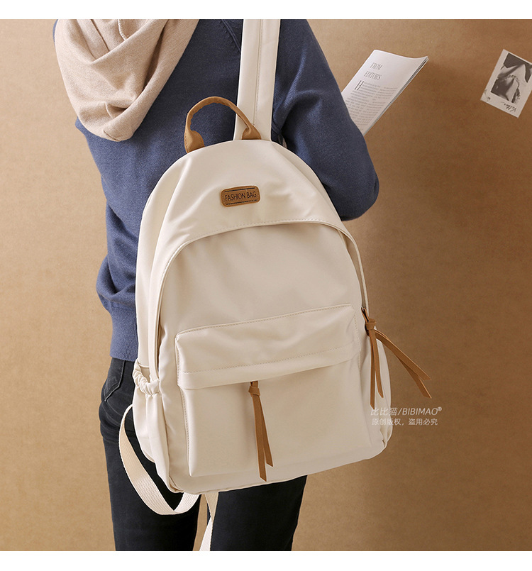 Korean version Harajuku ins versatile schoolbag for girls, junior high school and senior high school students, simple forest-style fashionable backpack pic 5
