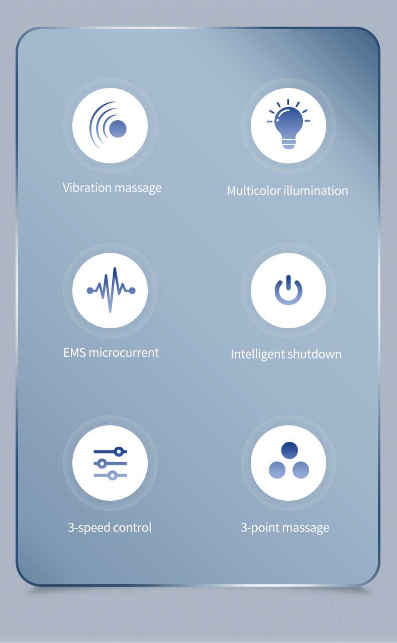 7-color Photon skin Rejuvenation Beauty Device, Handheld Facial Introduction Device, ems Microcurrent Facial Lifting, firming and Massage Device pic 2