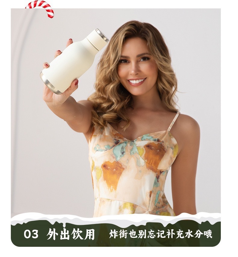 跨境热销新款动物卡通吸管保温杯不锈钢便携随行杯厂家批发详情8