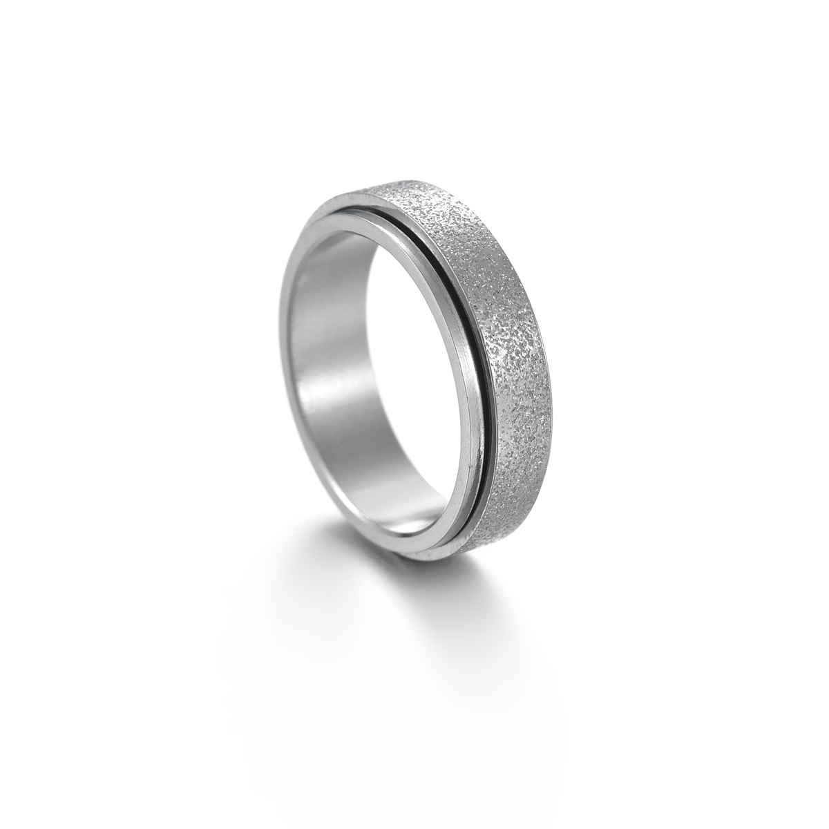 Amazon source Star Moon rotating titanium steel stress-relieving ring, standard US size cross-border jewelry wholesale pic 19