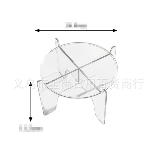Cold water bottle thickened transparent tray, round potted plant tray with bottom plastic base, raised storage rack at the bottom, flower stand pic 4