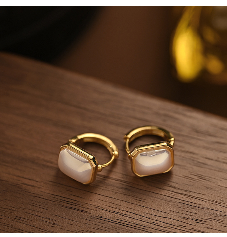 法式方糖珍珠耳扣简约复古时尚耳环轻奢高级感气质百搭耳饰女耳夹详情29