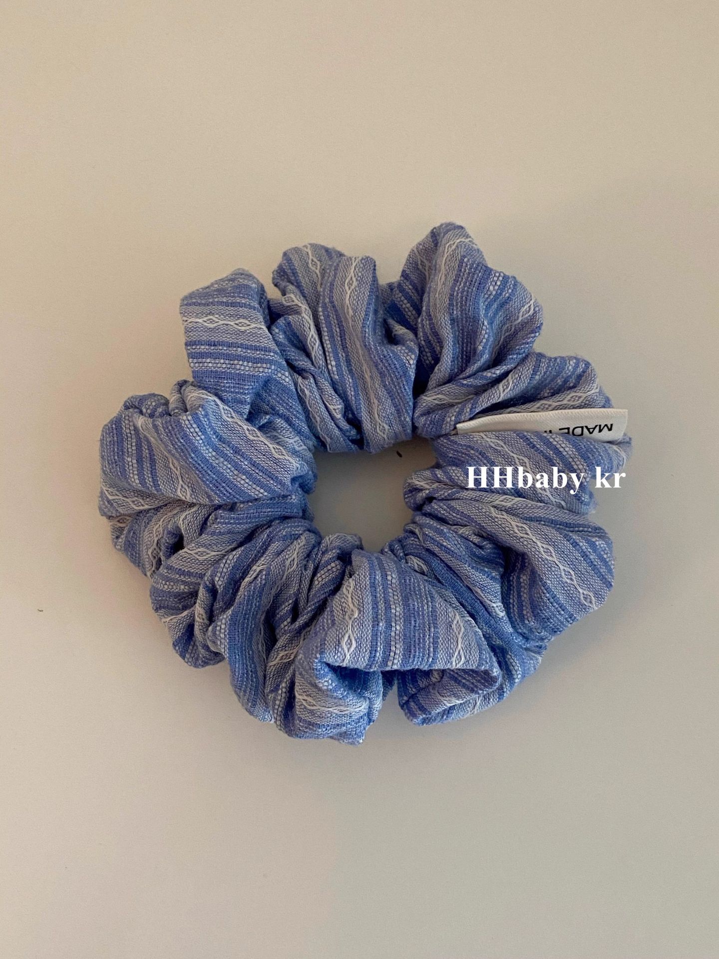 Korean style colorful striped large intestine hair band female Internet celebrity 2025 new summer high-J-look bun hair rope accessory pic 10