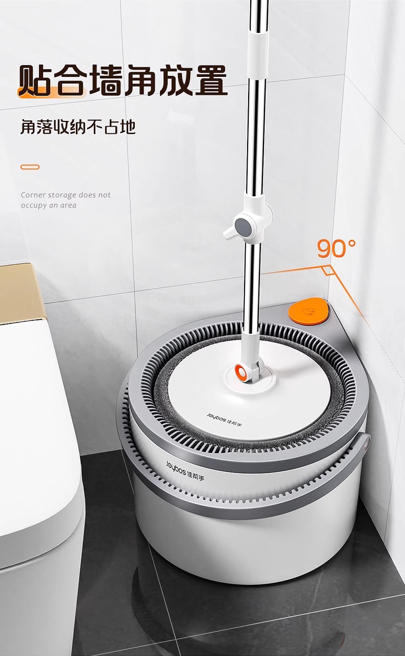 2024 New rotating mop with dirt separation for lazy household use, one mop clean, automatic rotating single bucket pic 8