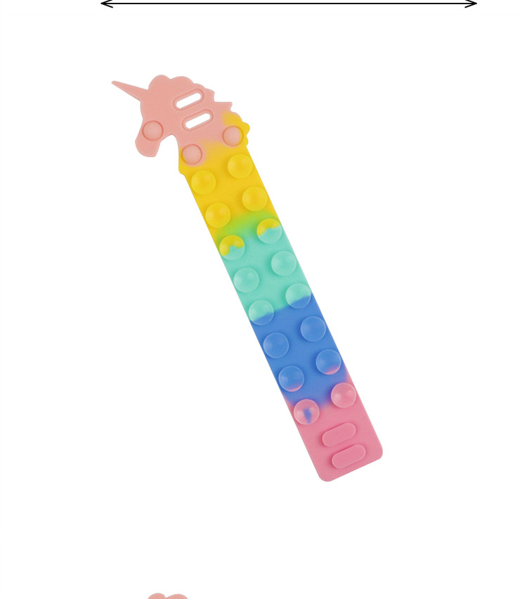 Science and education cross-border stress-relieving toys: Dinosaur Magic Suction Cup, Silicone Unicorn Bracelet, Stress-relieving Silicone Sheet series pic 6