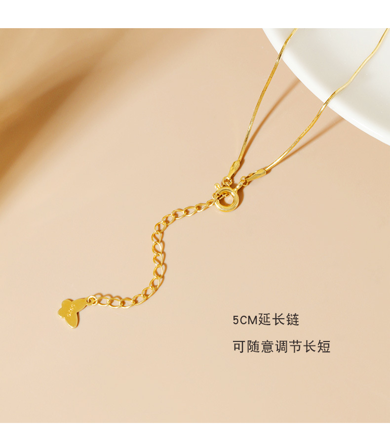 S925纯银项链配饰女银饰蛇骨链意大利轻奢高级感饰品跨境批发青岛详情13