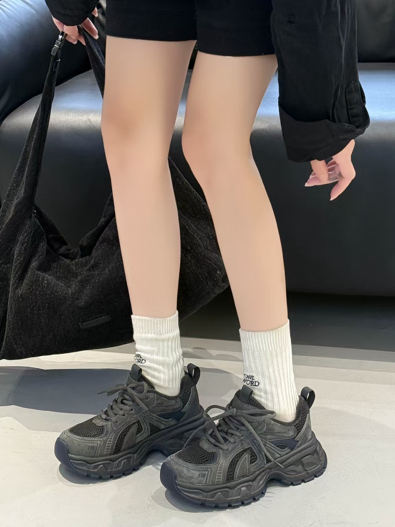 Fleece dad shoes for women 2025 autumn/Winter new retro genuine leather sports casual shoes, versatile thick-soled color-blocking running shoes pic 8