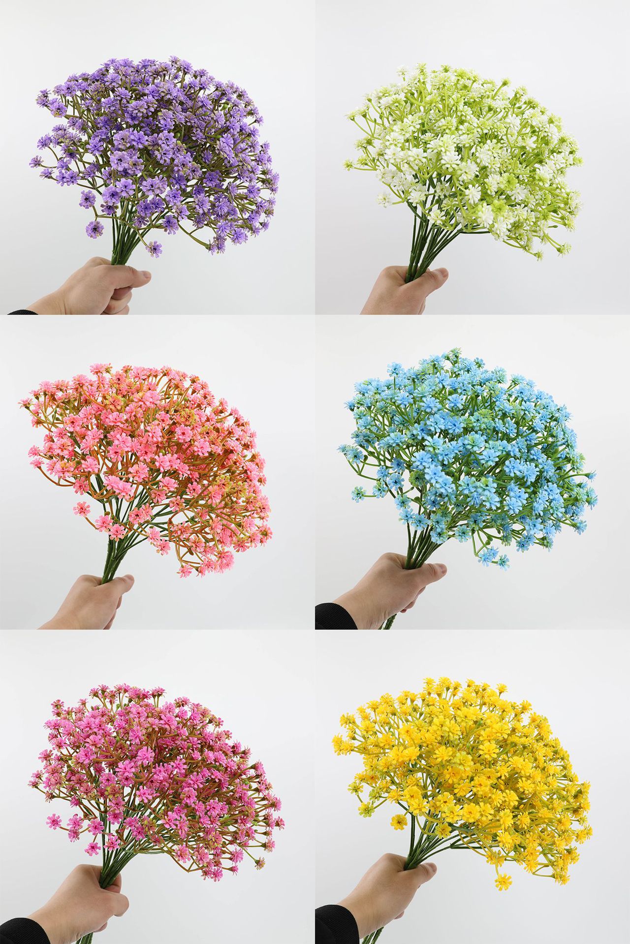 满天星仿真花束婚庆家居装饰室内酒店插花摆件办公文化仿真园艺花艺礼盒详情12