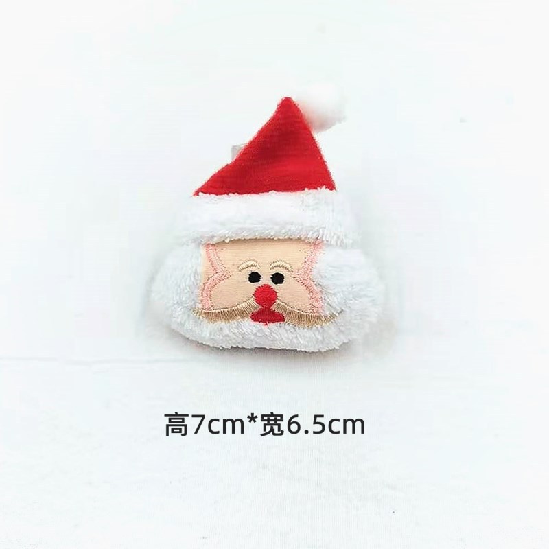 Christmas plush cartoon dolls, Santa Claus, reindeer brooches, socks, bags, accessories and accessories for foreign trade pic 18
