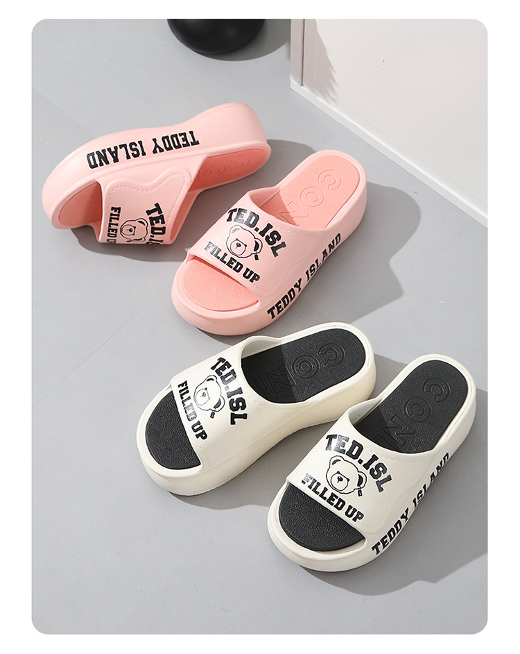 泰迪爱兰凉拖鞋女士夏季厚底增高室内家居家静音拖鞋外穿时尚可爱详情16