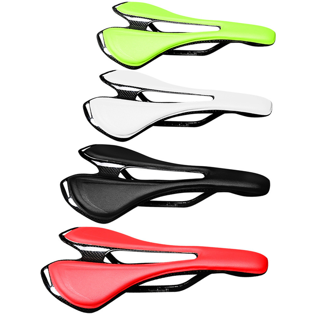 Bicycle seat cushion, all-carbon fiber mountain bike, road bike, hollow seat cushion, ultra-light saddle, riding equipment accessories pic 7