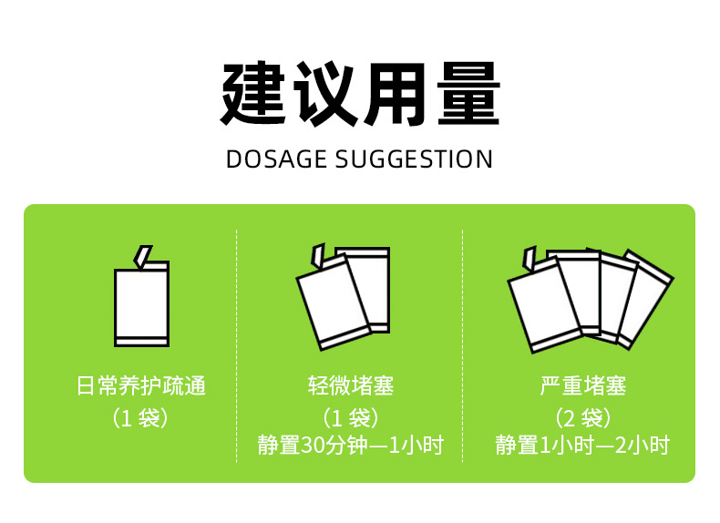 高速管道疏通泡泡粉马桶厨房下水道速通防堵塞5秒起效溶解剂除臭详情11