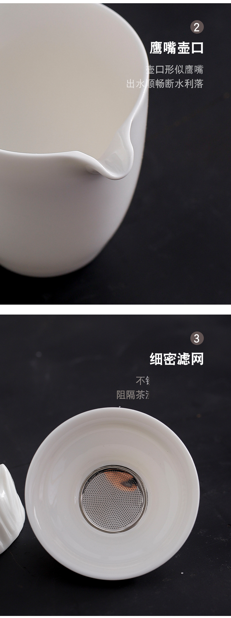 德化功夫茶具套装高档家用会客茶壶茶具公司商务礼品套装白瓷礼盒详情14