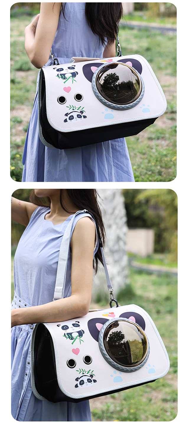 宠物便携太空舱外带猫包手提可折叠单肩包外出背包卡通猫咪狗包包详情17