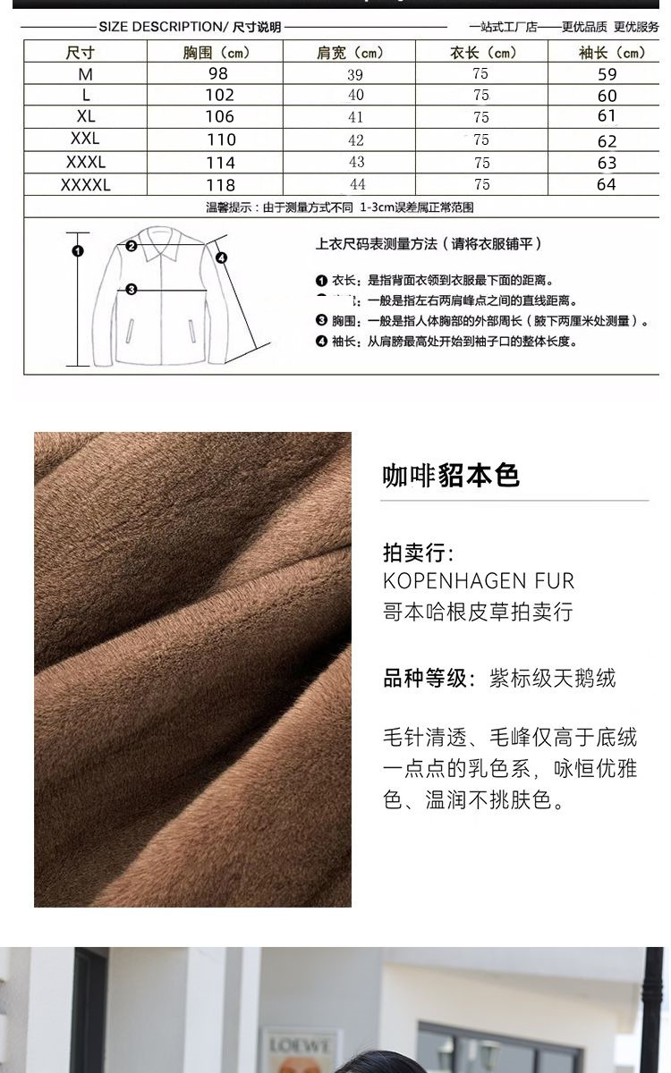 貂皮大衣女冬季新款整貂皮外套中老年貂绒仿皮草中长款加厚妈妈装详情3