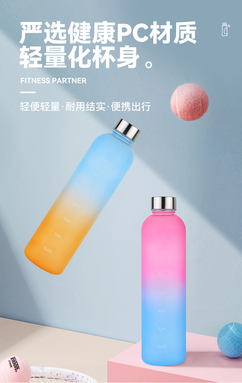 高颜值塑料杯户外大容量便携运动瓶夏季男女学生太空杯健身水壶详情4