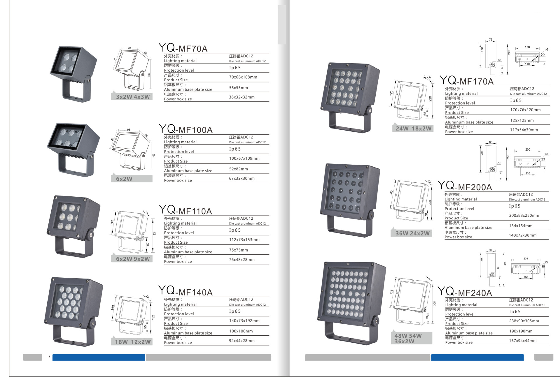 New square floodlight 24w outdoor tree light, garden landscape, bridge and building spotlight dmx512 floodlight pic 1