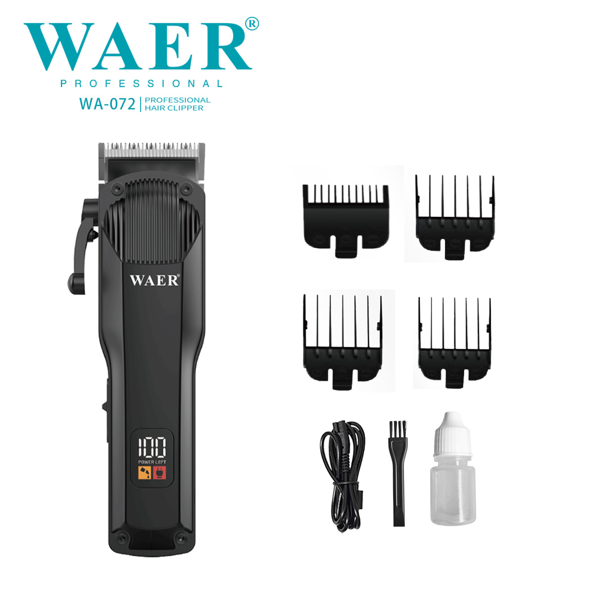 WAER跨级新款电动理发器电推剪电动剃头刀发廊美发电推剪子理发剪详情7
