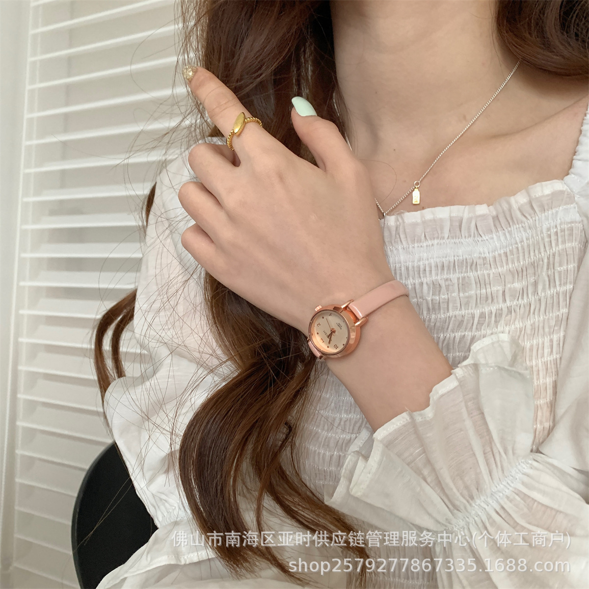 网红小众法式小表盘细带手表女学生文艺小清新女表石英表直播爆款详情9