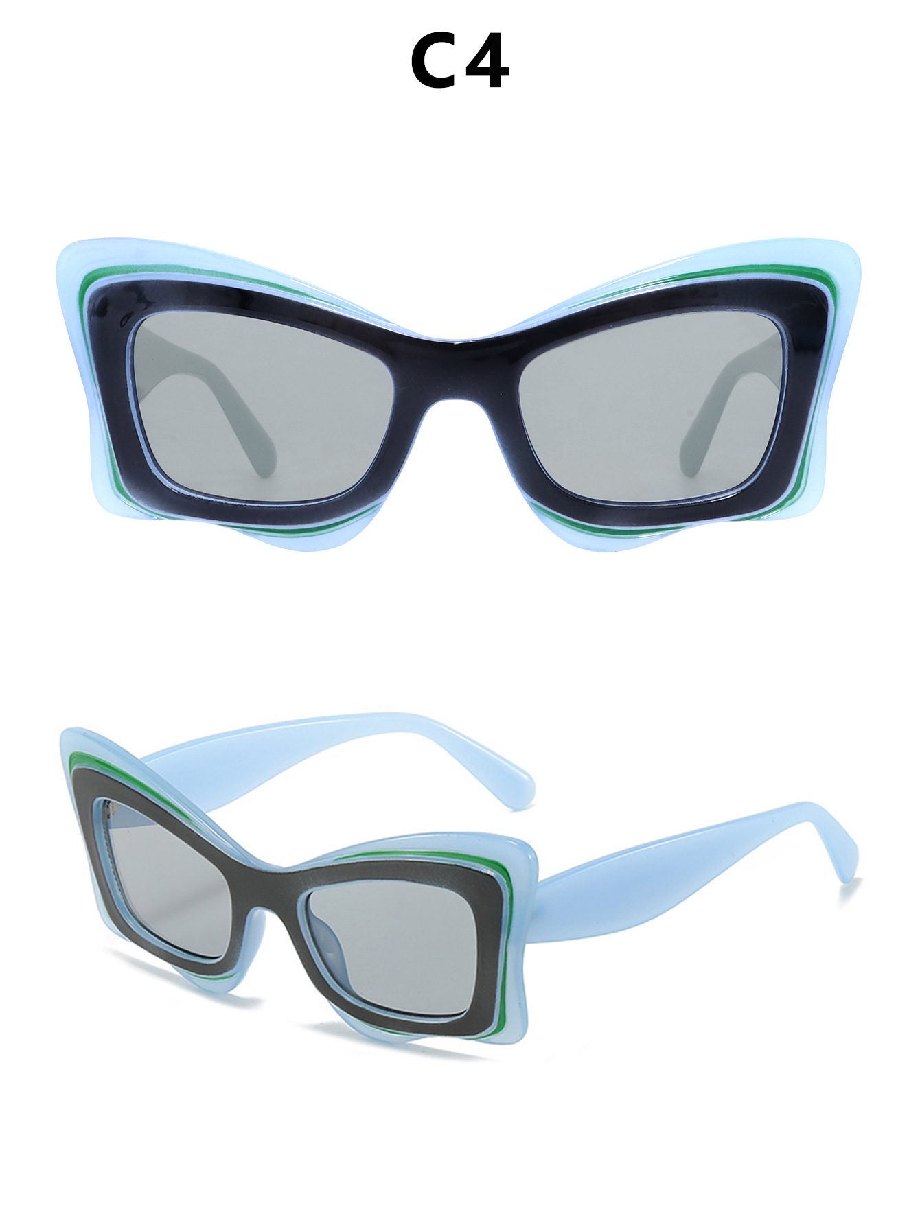 2024新款女士猫眼墨镜女个性防紫外线女款太阳眼镜时尚跨境太阳镜详情14