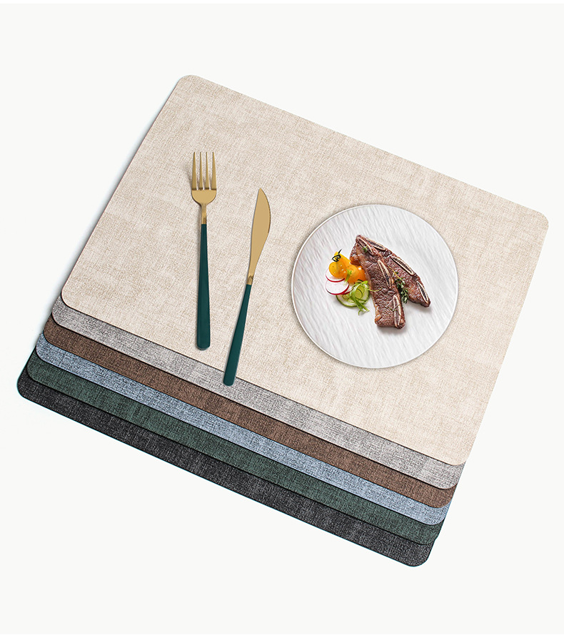 北欧ins风餐垫皮革桌垫防烫垫餐桌隔热垫碗垫高级感餐盘垫茶杯垫详情14