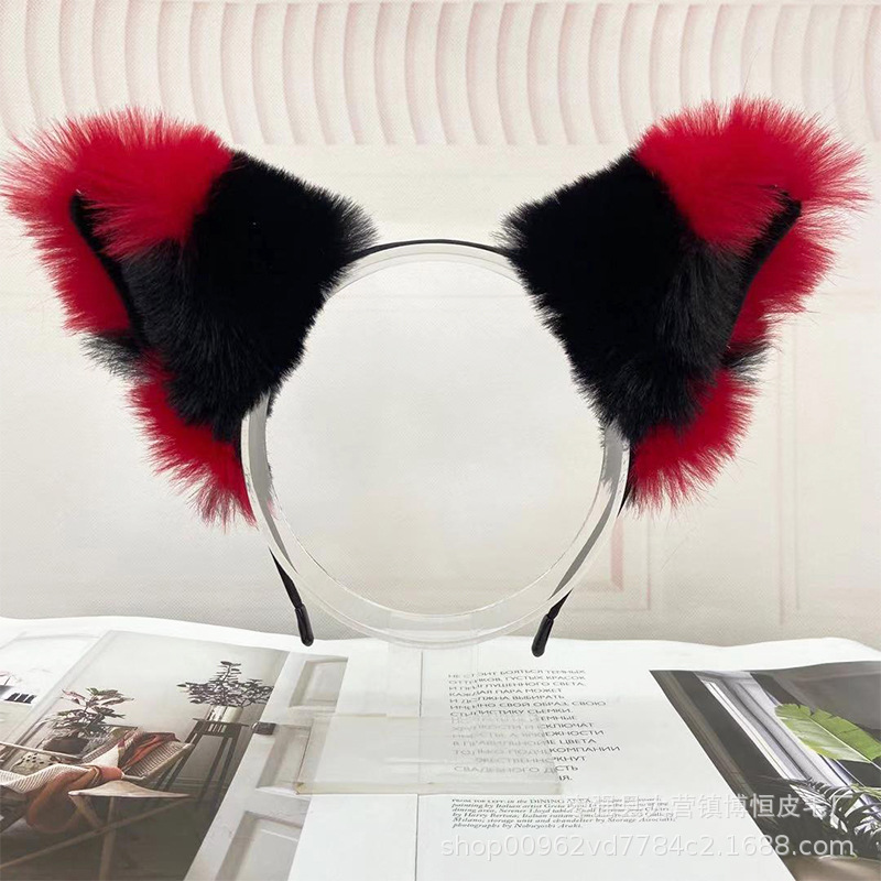 Wholesale of cat ear headbands, plush cat ear maid headbands, 2D cosplay cat ear headbands pic 9