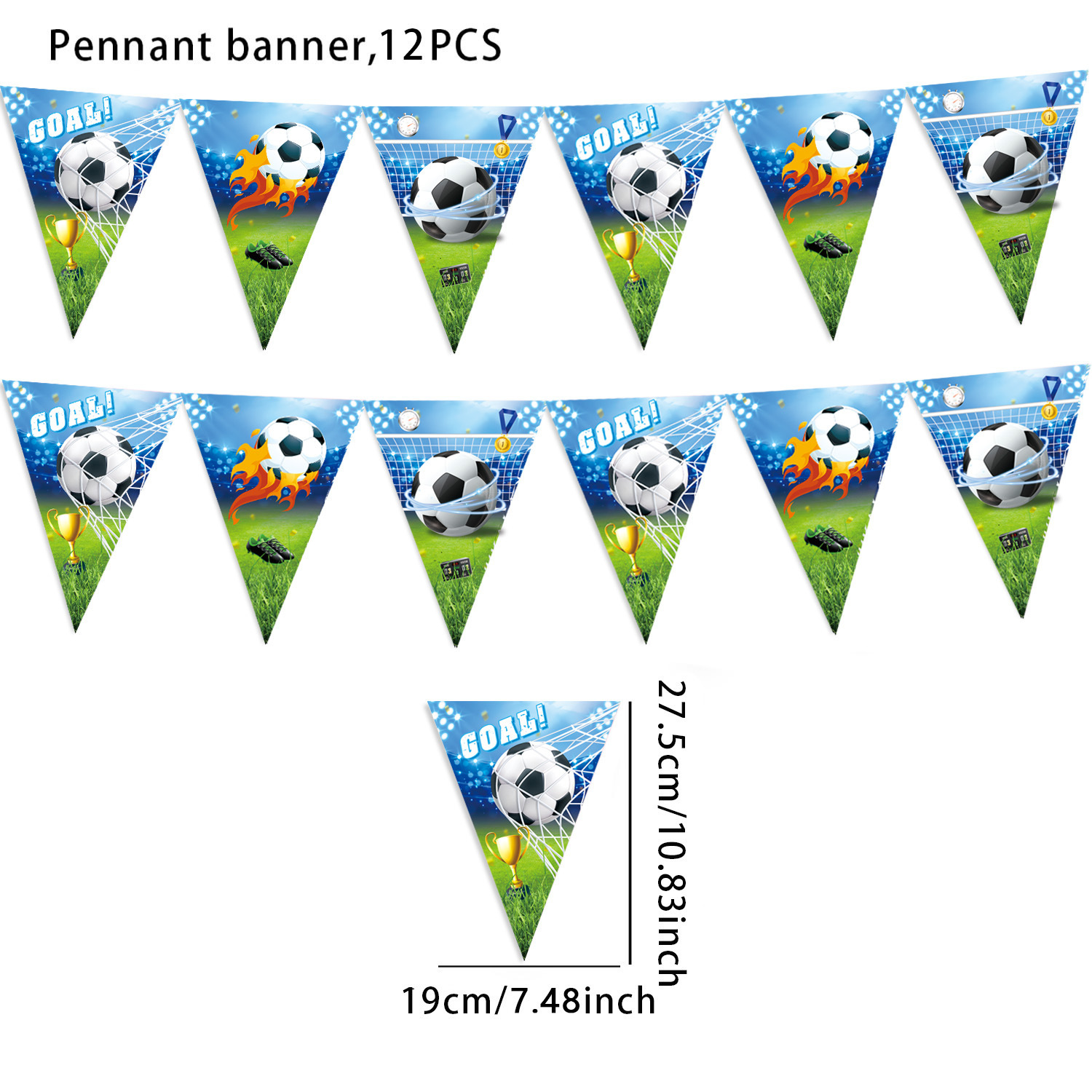 跨境新款世界杯足球一次性派对餐具纸盘纸杯纸巾运动周边生日用品详情13