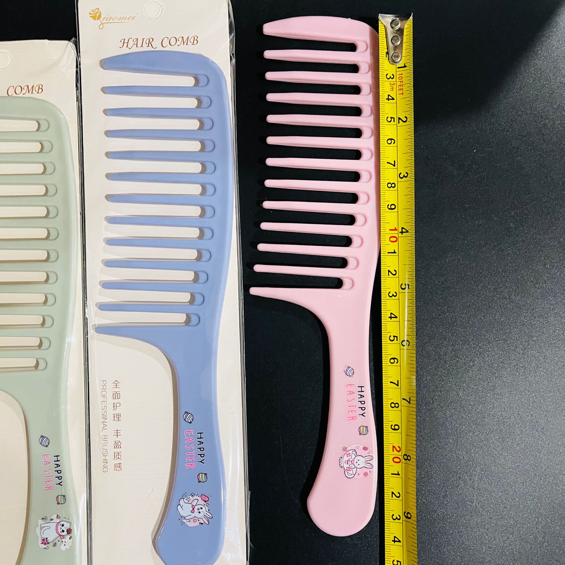 【 Zone 3-13 】3003 large-toothed comb 20/ package 1000/ piece Hair comb Large-toothed large Comb, large-wave curly hair comb, Plastic comb, wide-toothed thick hair comb 1 yuan store supply batch pic 1