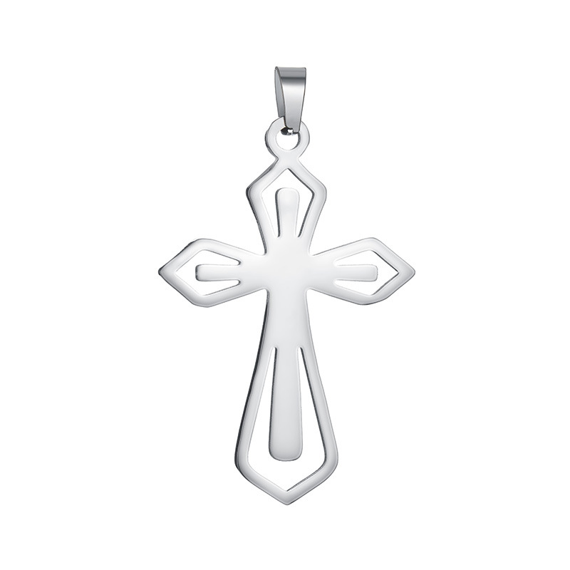 Half-price clearance sale of 36-style cross pendant and stainless steel cross necklace from the source factory for wholesale in stock pic 16