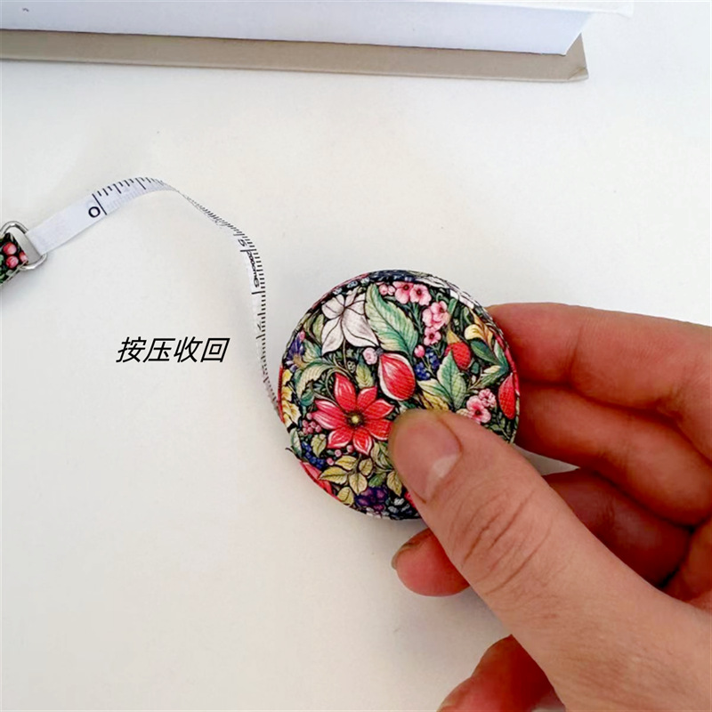 Cross-border portable tape measure, oil painting style small ruler, flexible ruler, portable measurement of three measurements, mini leather tape measure, measuring clothing leather ruler pic 2