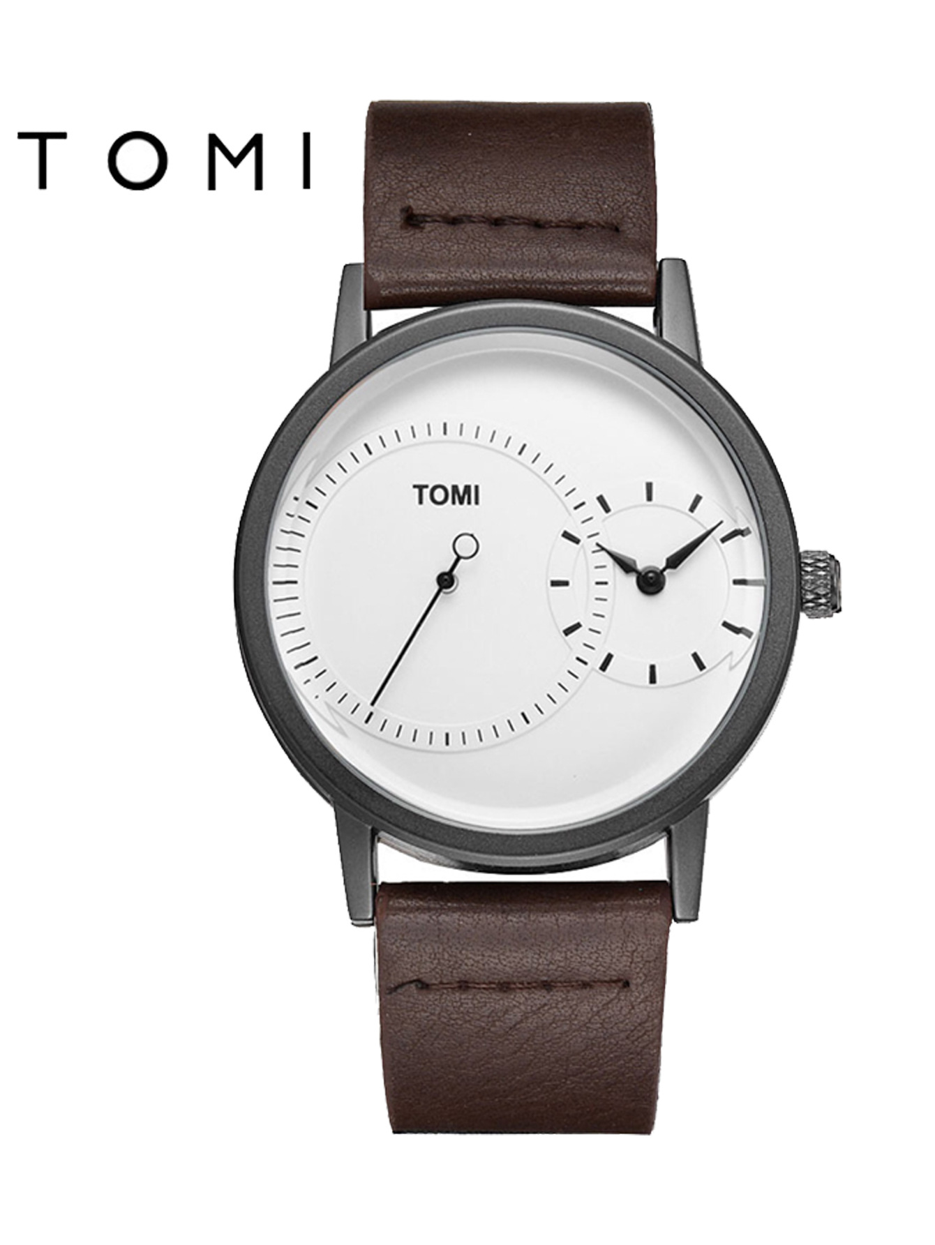 【厂家直供】TOMI特米两针半时尚简约手表男女创意原宿风石英腕表详情7